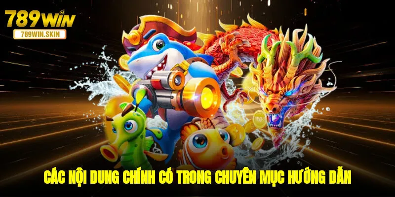 Các nội dung chính có trong chuyên mục hướng dẫn ở sân cược
